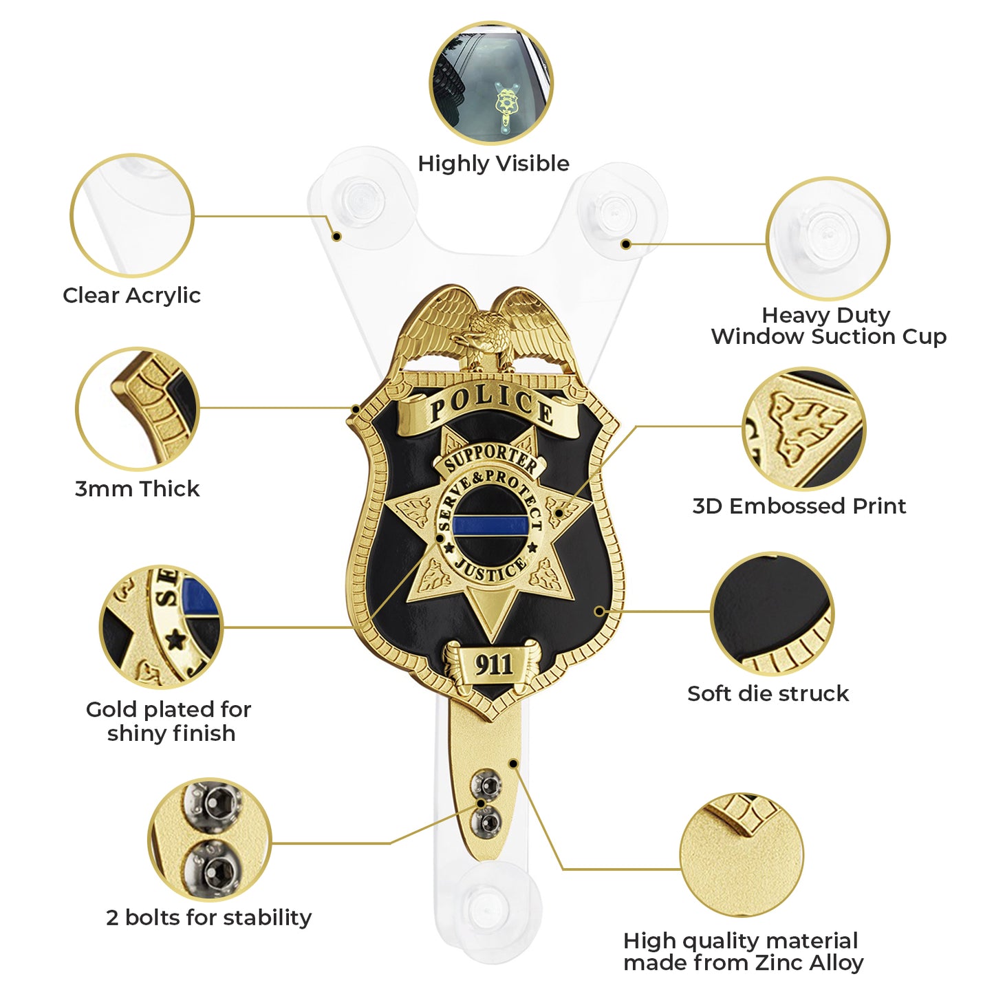 ISLE 2026 Law Enforcement Supporter Shield Set