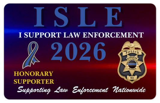 ISLE 2026 Law Enforcement Supporter Metal Pledge Card