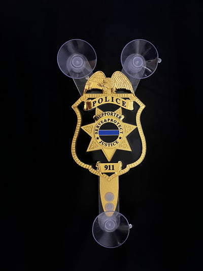 iSupportLE "Supporter" Windshield Badge Display