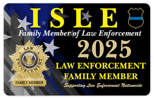 2025 FAMILY MEMBER of Law Enforcement Acknowledging Card