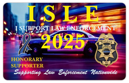2025 Law Enforcement Supporter Pledge Card