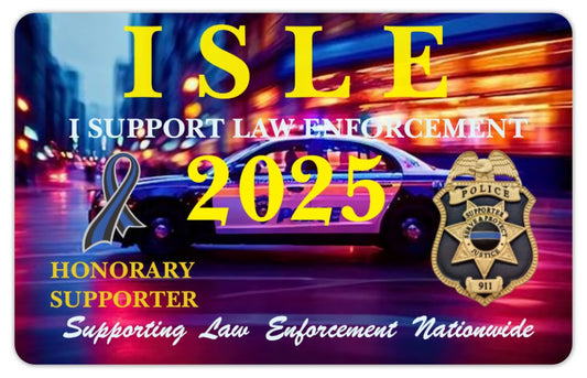 2025 Law Enforcement Supporter Pledge Card