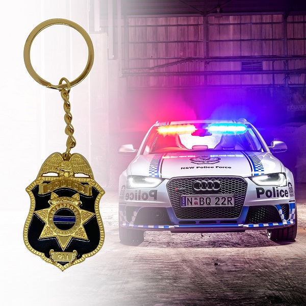 Police Badge Keychain | Police Logo Keychain | iSupportLE