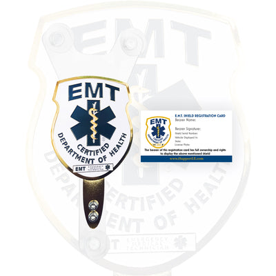 Certified E.M.T Windshield Badge