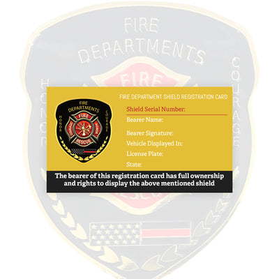 Fire Department Windshield Badge
