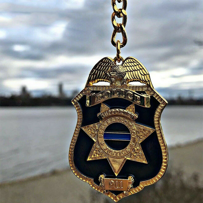 Police Badge Keychain | Police Logo Keychain | iSupportLE