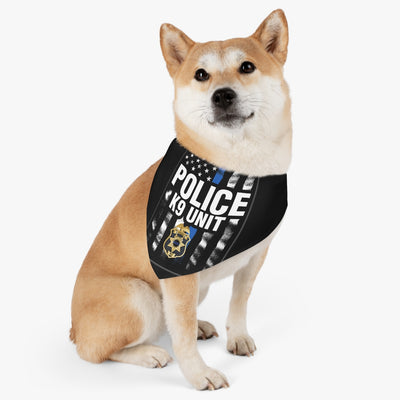 Funny Pet Bandana POLICE K-9 Unit Collar